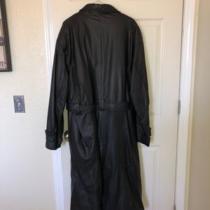 Men’s leather trench